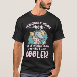 Camiseta Cavalgando Mãe Cavaleiro de Cavalo Corrida de Cava