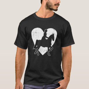 Camiseta Cavalgar Assento Inglês Cavaleiro Cavalgada Equest