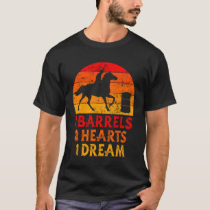 Camiseta Cavalgar Barril Corrida De Barril Cavalgada Rodeio