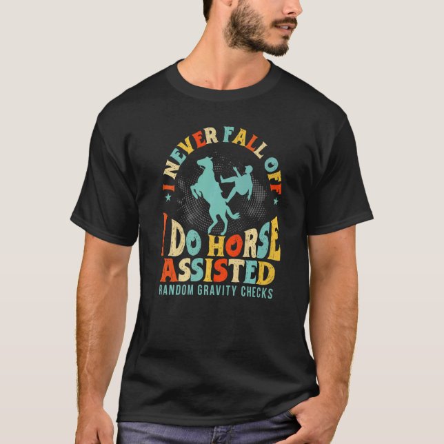 Camiseta Cavalgar com Cavalos Assistência de Verificação de (Frente)