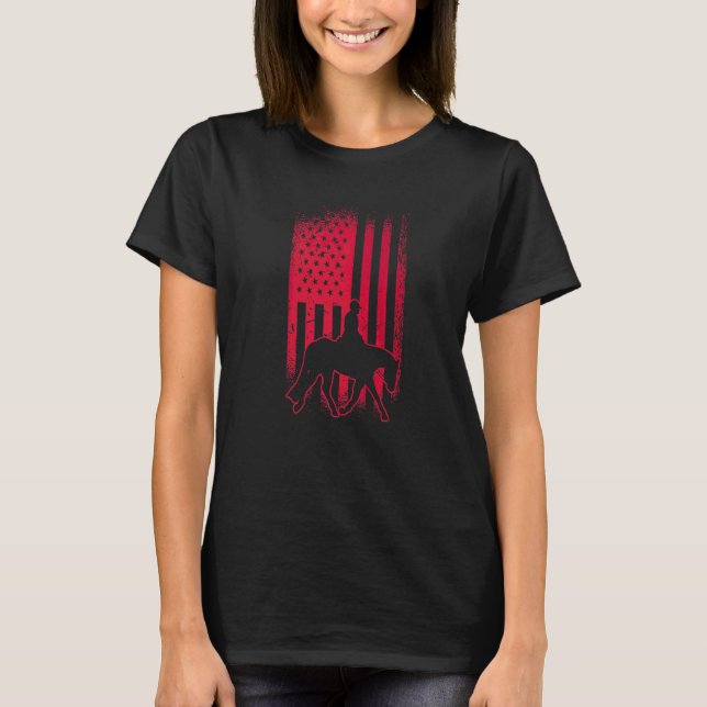 Camiseta Cavalgar Inglês Hunt Seat Cavaleiro Cavalgada Eque (Frente)