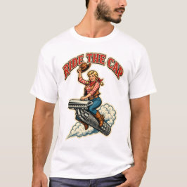 Camiseta Cavalgue a Tampa – Barbear Úmido de Cowgirl Vintag