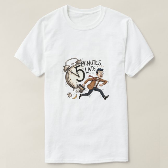 Camiseta Cavalheiro Desajeitado e Divertido Comédia (Frente do Design)