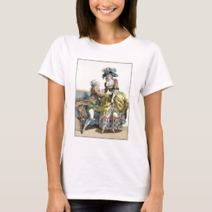 Camiseta Cavalheiro elegante que propor a uma senhora 'em
