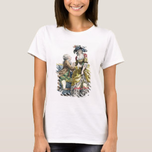 Camiseta Cavalheiro elegante que propor a uma senhora 'em