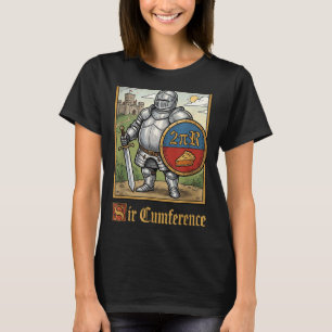 Camiseta Cavalheiro Medieval Sir Cumference Engraçado Fofo