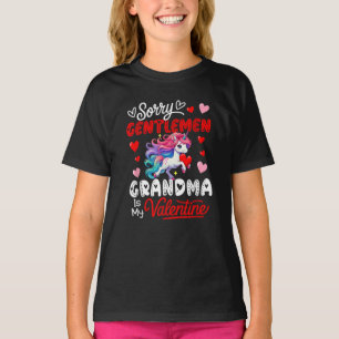 Camiseta Cavalheiros Piada Engraçada Vovó É Minha Namorados