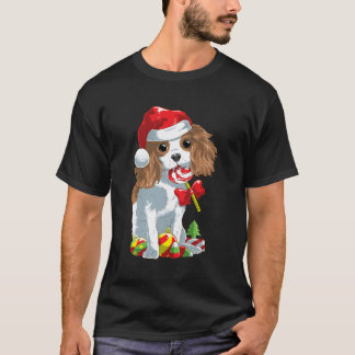 Camiseta Cavalier Cavalier Rei Charles Spaniel Natal