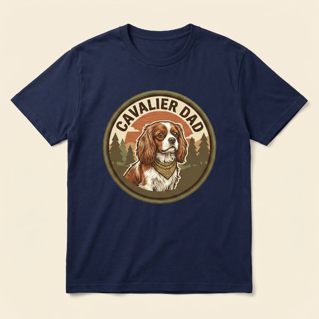 Camiseta Cavalier Dad Tee | Presente para Pai de C (Criador carregado)