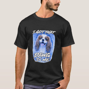 Camiseta Cavalier Eu Tenho Esse Cachorro em Mim Xray Irônic