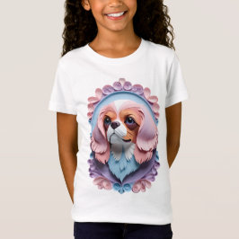 Camiseta Cavalier King Charles Pastel Cutando Arte