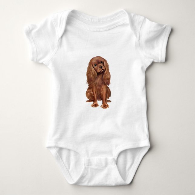 Camiseta Cavalier King Charles - Ruby (Frente)