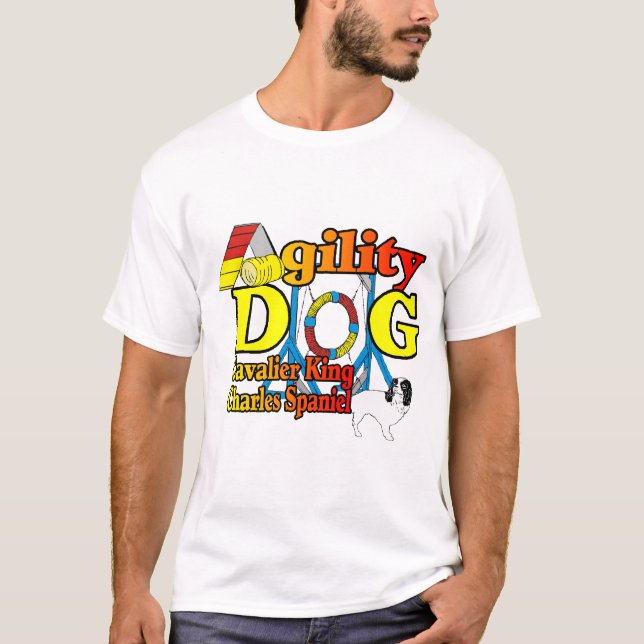 Camiseta Cavalier_King_Charles_Spaniel_Agilidade (Frente)