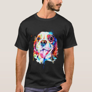 Camiseta Cavalier King Charles Spaniel Artístico Engraçado 