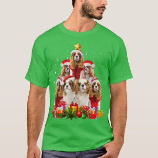Camiseta Cavalier King Charles Spaniel Árvore de Natal Nata