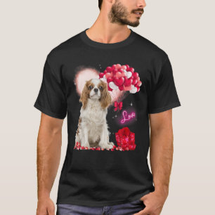 Camiseta Cavalier King Charles Spaniel Balloon Heart Valent