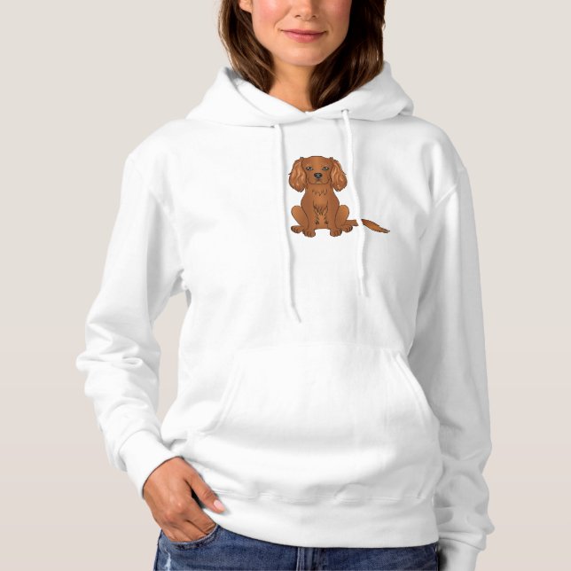 Camiseta Cavalier King Charles Spaniel Cachorro Sentado Rub (Frente)