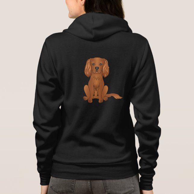 Camiseta Cavalier King Charles Spaniel Cachorro Sentado Rub (Verso)