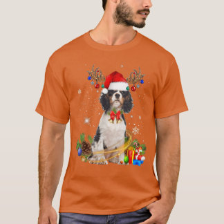 Camiseta Cavalier King Charles Spaniel Christmas Lights San