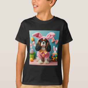 Camiseta Cavalier King Charles Spaniel Coelho da Páscoa
