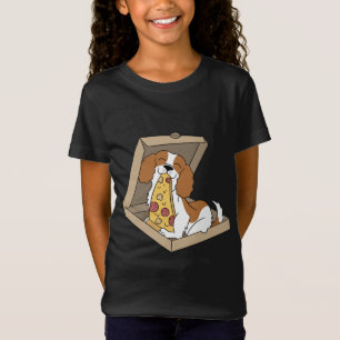 Camiseta Cavalier King Charles Spaniel Comendo Pizza Funny
