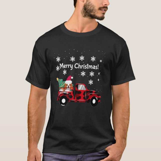 Camiseta Cavalier King Charles Spaniel Dog Andando Caminhão (Frente)