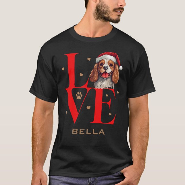 Camiseta Cavalier King Charles Spaniel Dog Love (Frente)