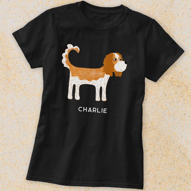 Camiseta Cavalier King Charles Spaniel Dog Personalizado (Personalized Cavalier King Charles Spaniel dog t-shirt)