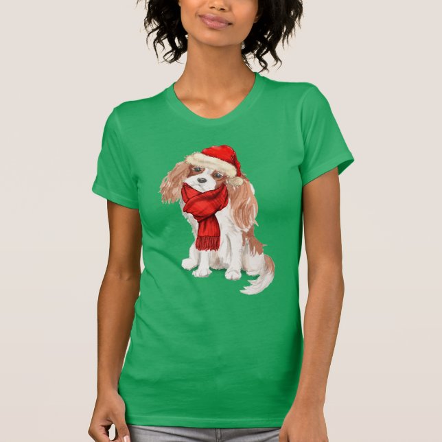 Camiseta Cavalier King Charles Spaniel Funny Holiday (Frente)