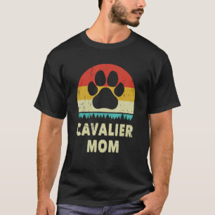 Camiseta Cavalier King Charles Spaniel Mamãe Vintage Gift