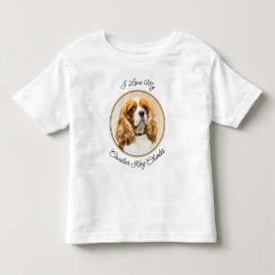 Camiseta Cavalier King Charles Spaniel Original Pintura Par