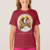 Cavalier King Charles Spaniel Original Pintura T-