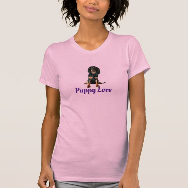 Camiseta Cavalier King Charles Spaniel - Puppy Love (Frente)