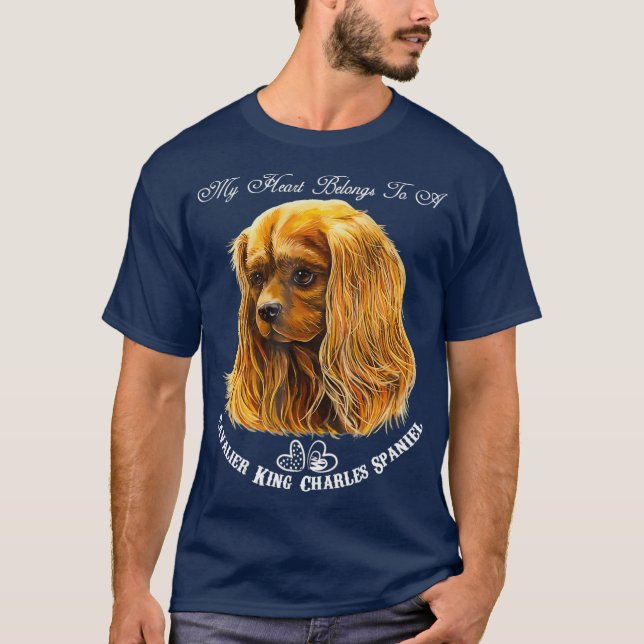 Camiseta Cavalier King Charles Spaniel Ruby (Frente)