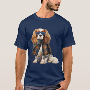 Camiseta Cavalier King Charles Styloso e Xadrez