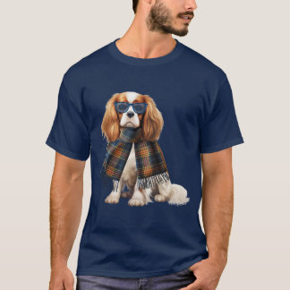 Camiseta Cavalier King Charles Styloso e Xadrez
