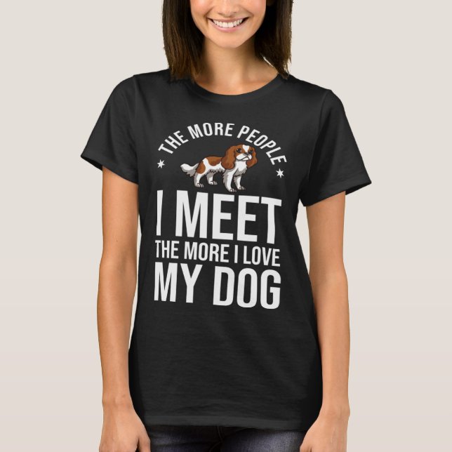 Camiseta Cavalier King Charlies Spaniel Dog  Puppies Owner  (Frente)
