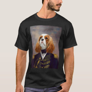 Camiseta Cavalier Spaniel Rei Cachorro Renascença Retrato d