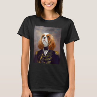 Camiseta Cavalier Spaniel Rei Cachorro Renascimento Retrato