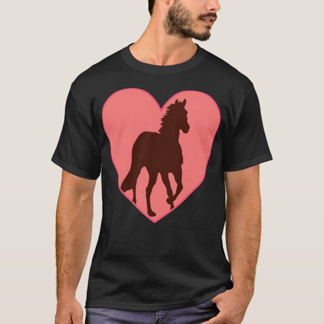 Camiseta Cavalo ama rodeio engraçado (Frente)