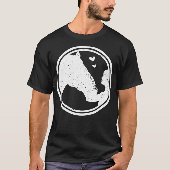 Camiseta Cavalo Amor Eu Amo vaqueiro de corrida (Frente)