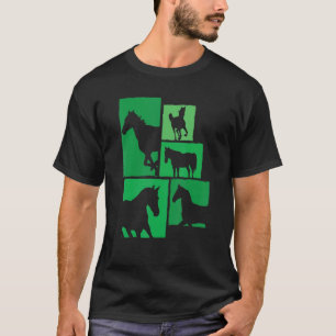 Camiseta Cavalo Andando Cavalo Silhueta Cavalo Cavaleiro Ca
