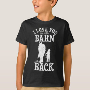 Camiseta Cavalo Andando Fazendeiro Que Te Amo Ao Celeiro A