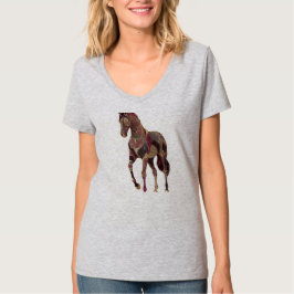 Camiseta Cavalo árabe real ornamentado