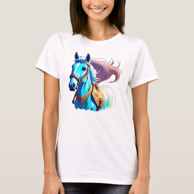 Camiseta Cavalo Azul (Frente)