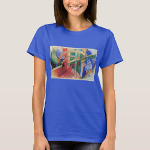 Camiseta Cavalo Azul com Arco-íris de Franz Marc