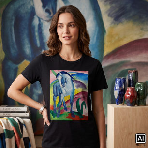 Camiseta Cavalo Azul de Franz Marc, Vintage Fine Art