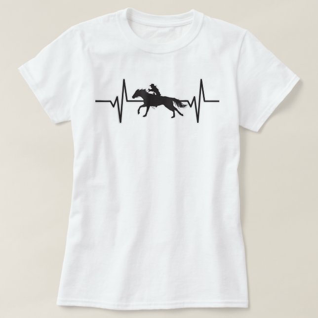 Camiseta Cavalo Bandana para o trevo do cavalo antirretroes (Frente do Design)