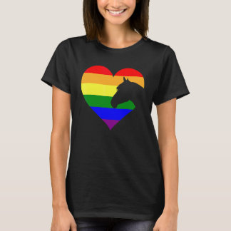Camiseta Cavalo Bandeira do Arco-íris Orgulho Gay Legal Ali