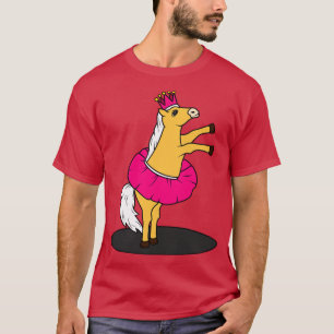 Camiseta Cavalo bonito está dançando como bailarina